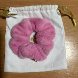 Living Fully Co. Pink Scrunchie